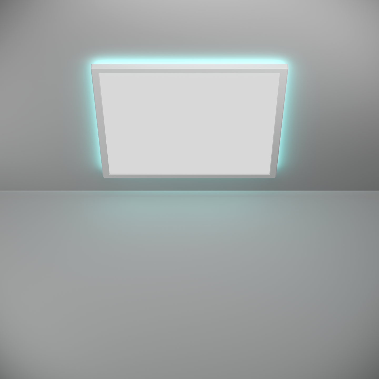 Kattovalaisin EGLO connect.z Rovito-z led 17W RGB CCT 50x50cm valkoinen