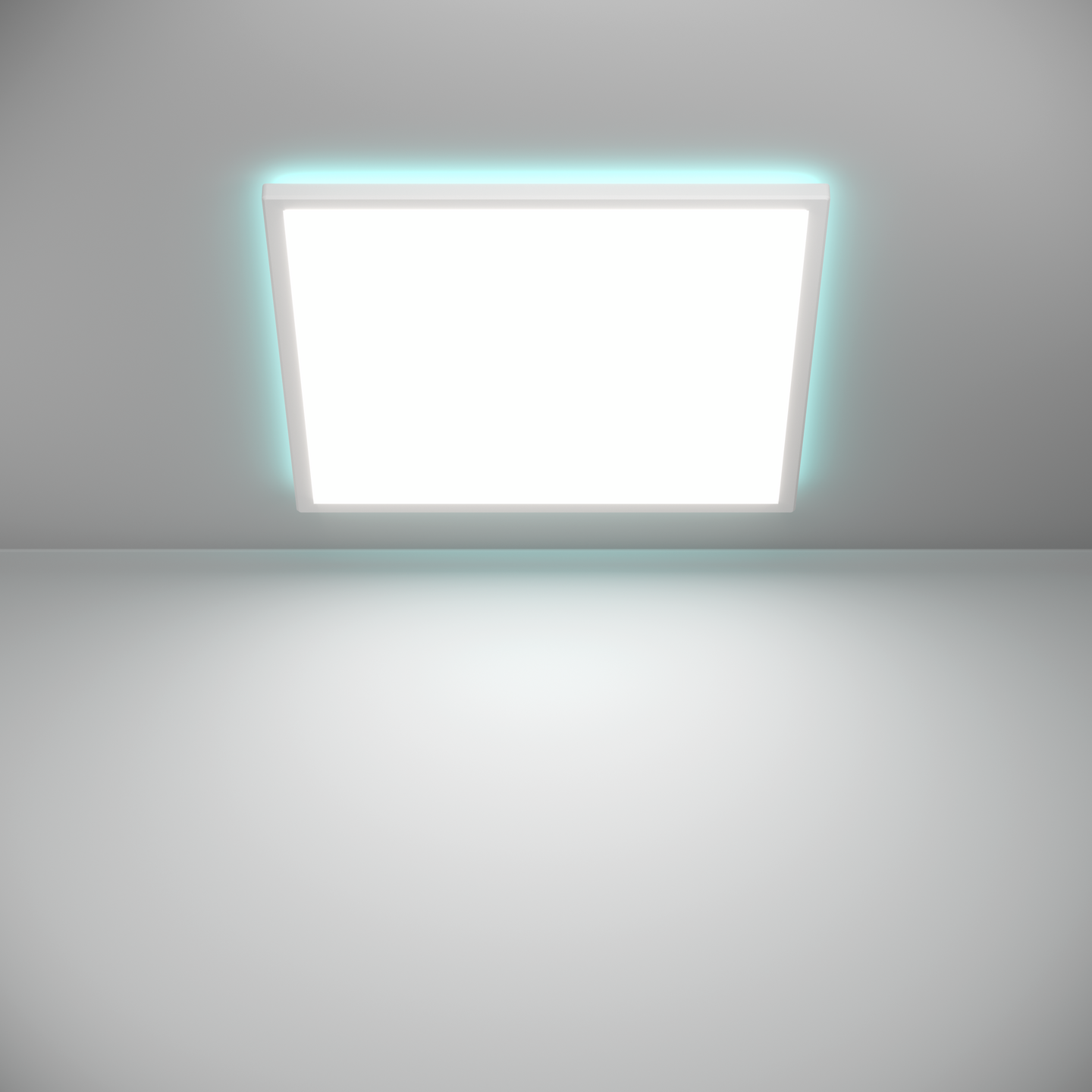 Kattovalaisin EGLO connect.z Rovito-z led 17W RGB CCT 50x50cm valkoinen