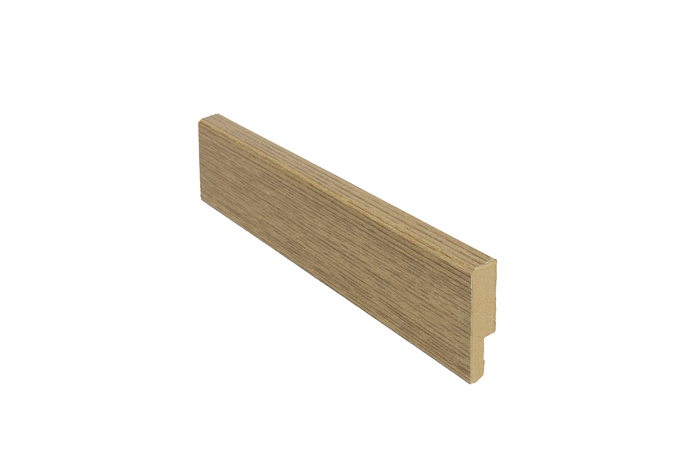 Jalkalista Cello 12x42x2440mm MDF tammi tumma R2 johtoura