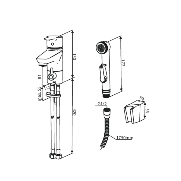 Pesuallashana Damixa 59039.61 Core PKV bide musta