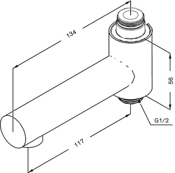 Vaihdinjuoksuputki Damixa 48484.55 grafiitinharmaa