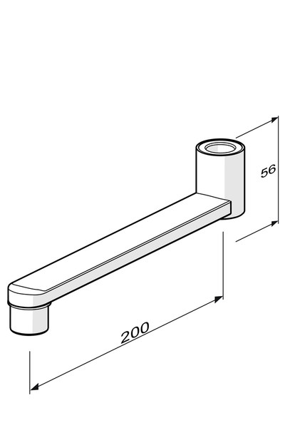 Juoksuputki Oras 290017 L200