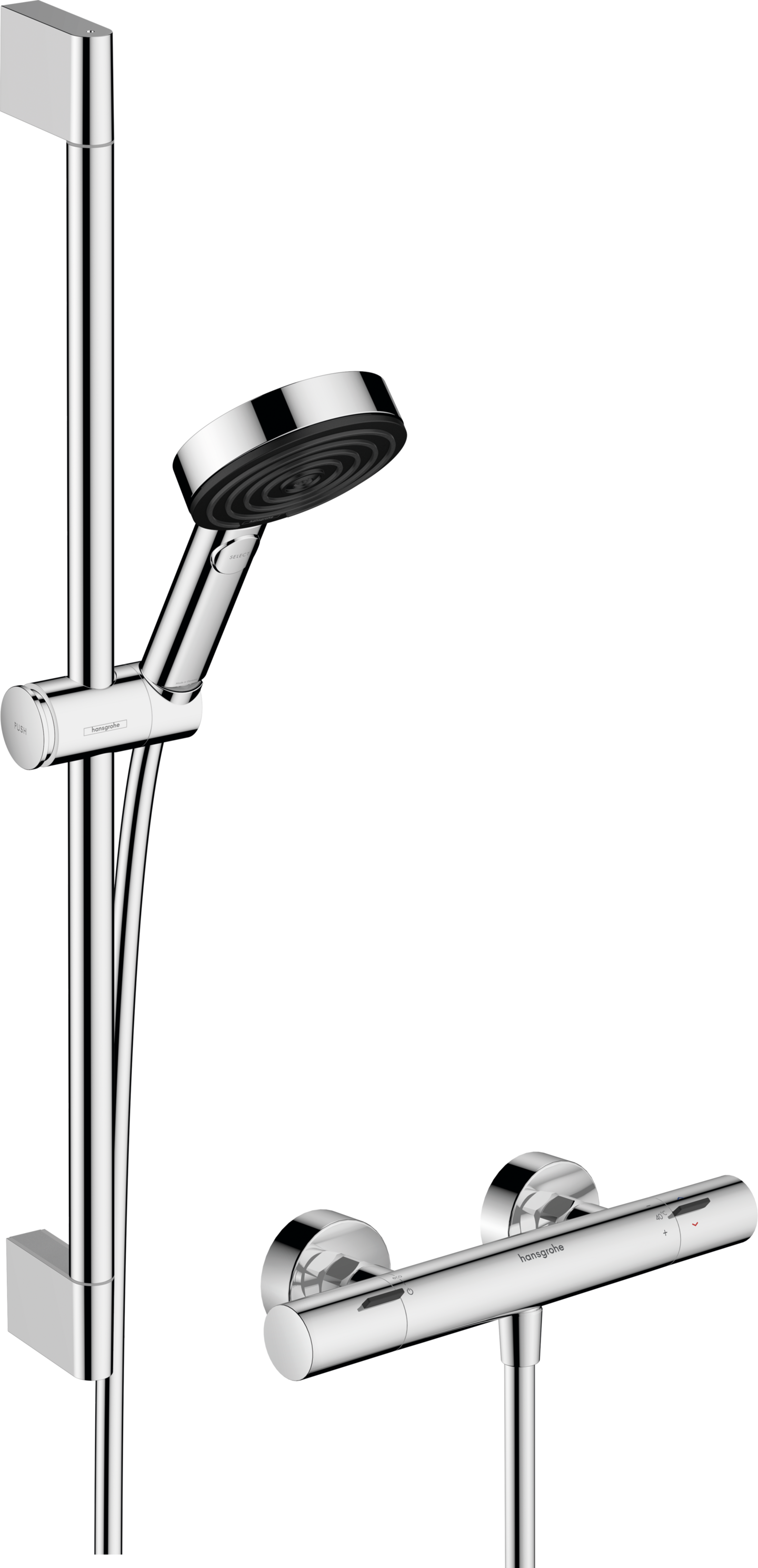 Suihkuhanasetti Hansgrohe 24263000 Pulsify Fine kromi