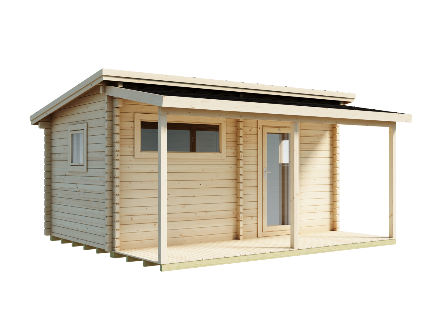 Pihasauna Luoman Haapana 13,2m²+terassi