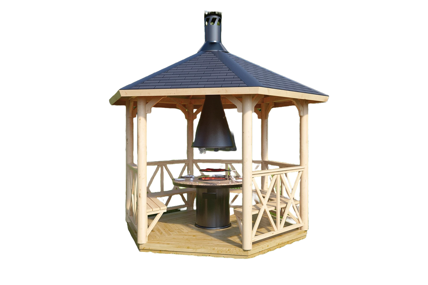 Grillikatos Poutapilvi 6-kulmainen 6m²