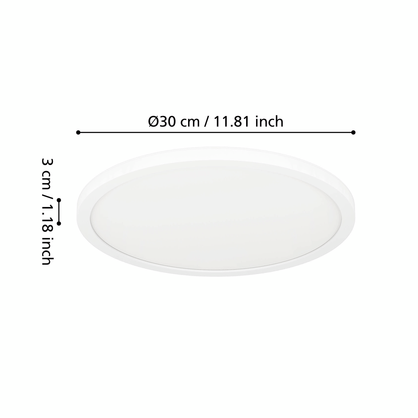 Kattovalaisin EGLO EXPERT Minerario16,4W led halk. 300mm valkoinen