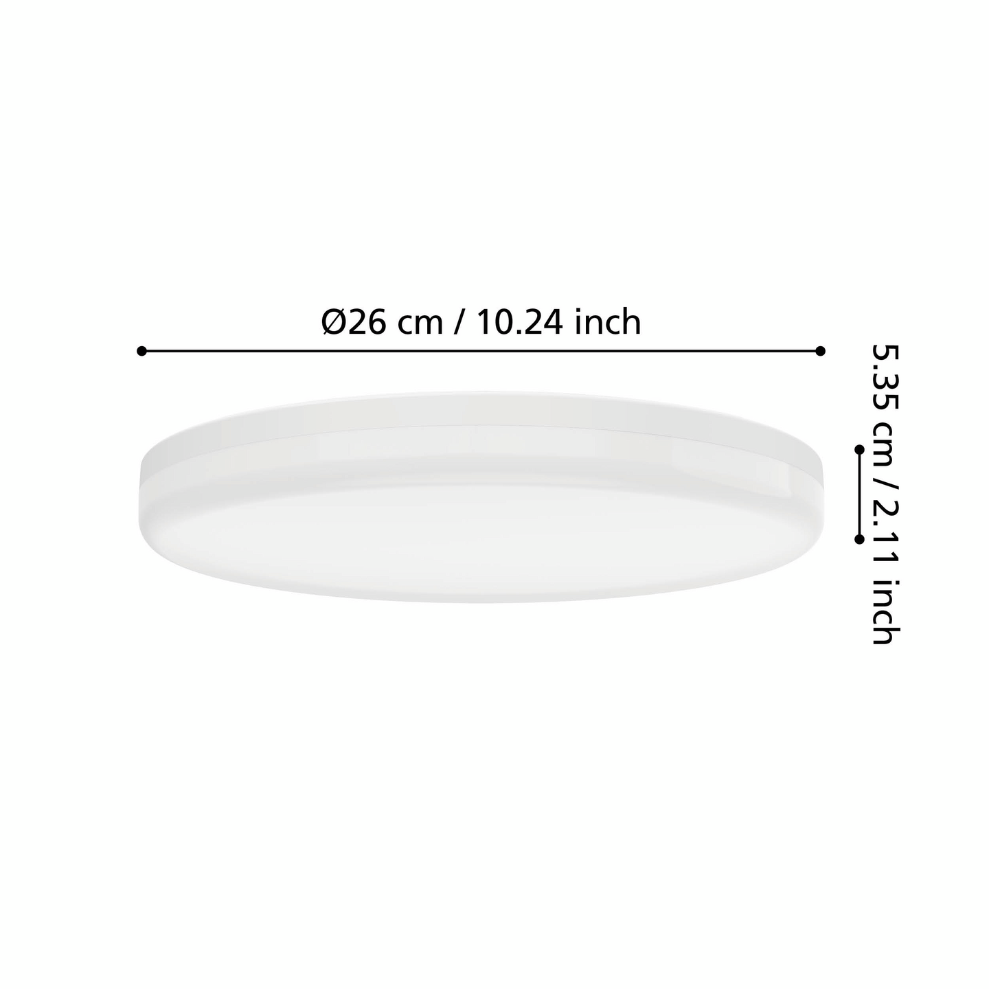 Kattovalaisin EGLO EXPERT Castagneto 16,5W led halk. 260mm valkoinen