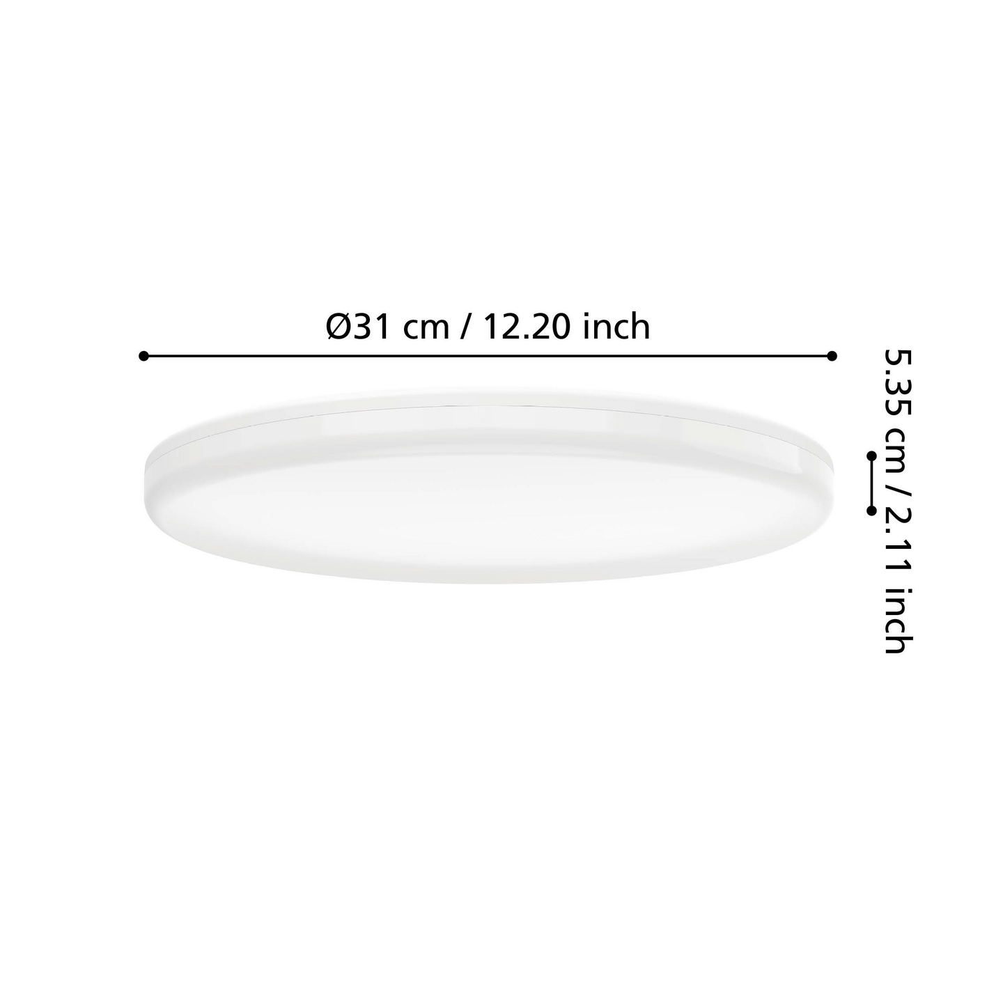 Kattovalaisin EGLO EXPERT Castagneto 20W led halk. 310mm valkoinen