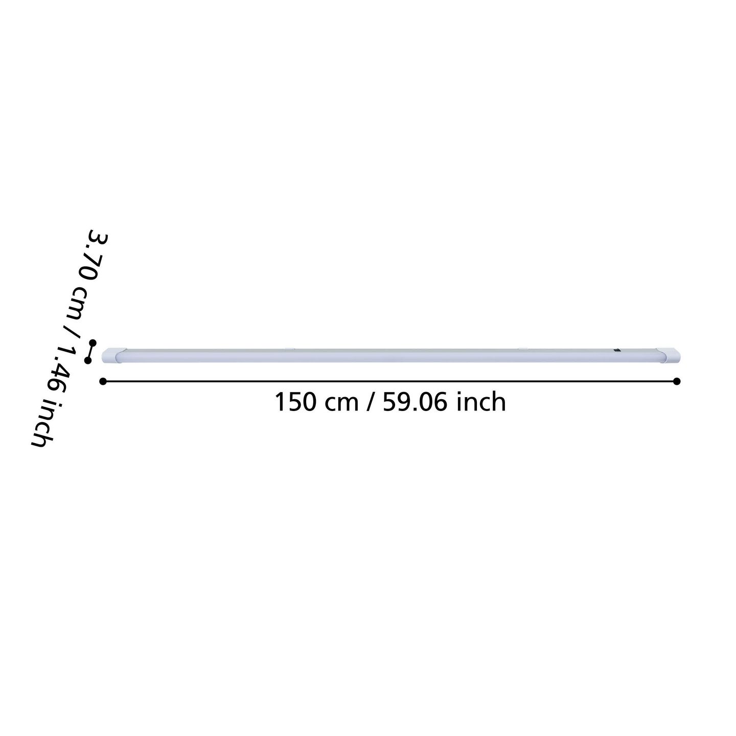 Työpistevalaisin EGLO EXPERT Mattanza 24W led 1500x30mm valkoinen