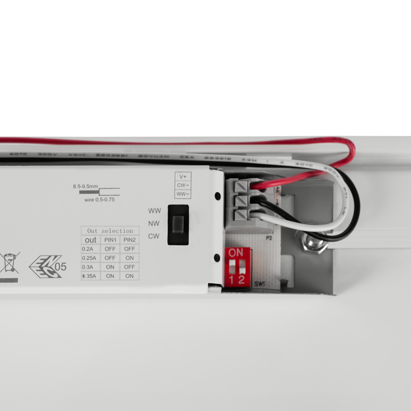 Yleisvalaisin EGLO EXPERT Ammoniak 24,5W led CCT 1190x85mm harmaa/valkoinen