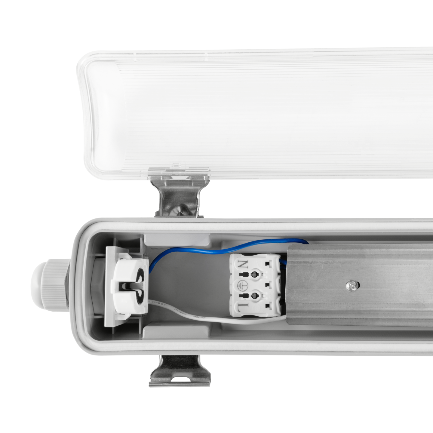 Yleisvalaisin EGLO EXPERT Basic Plus 10W G13 T8 650x73mm harmaa/läpinäkyvä
