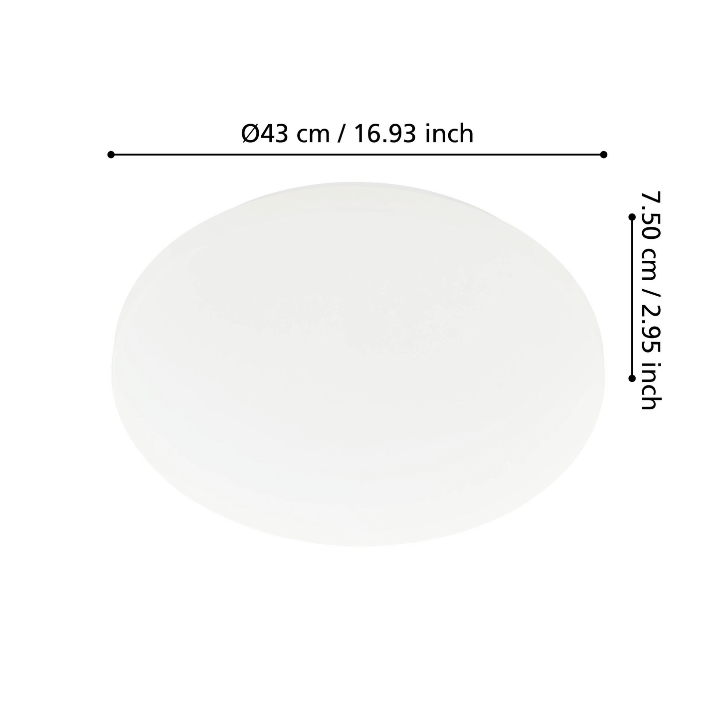 Kattovalaisin EGLO EXPERT Approdo 36W led halk. 430mm valkoinen