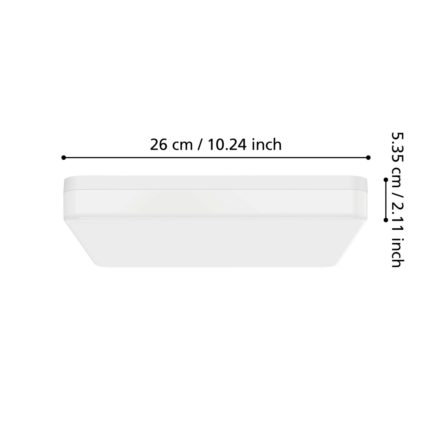 Kattovalaisin EGLO EXPERT Castagneto 16,5W led 260x260mm valkoinen