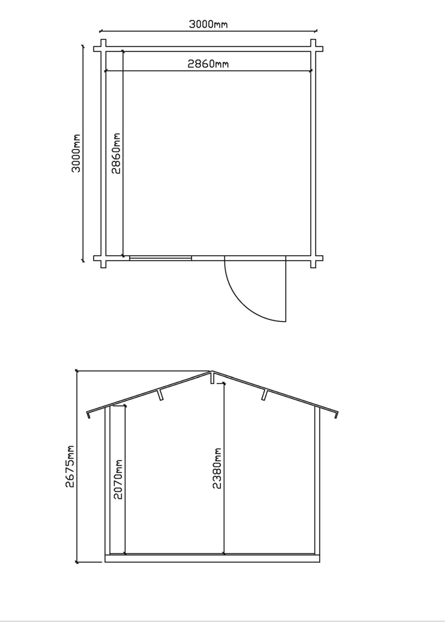 Vierasmaja Luoman Peippo 9m²