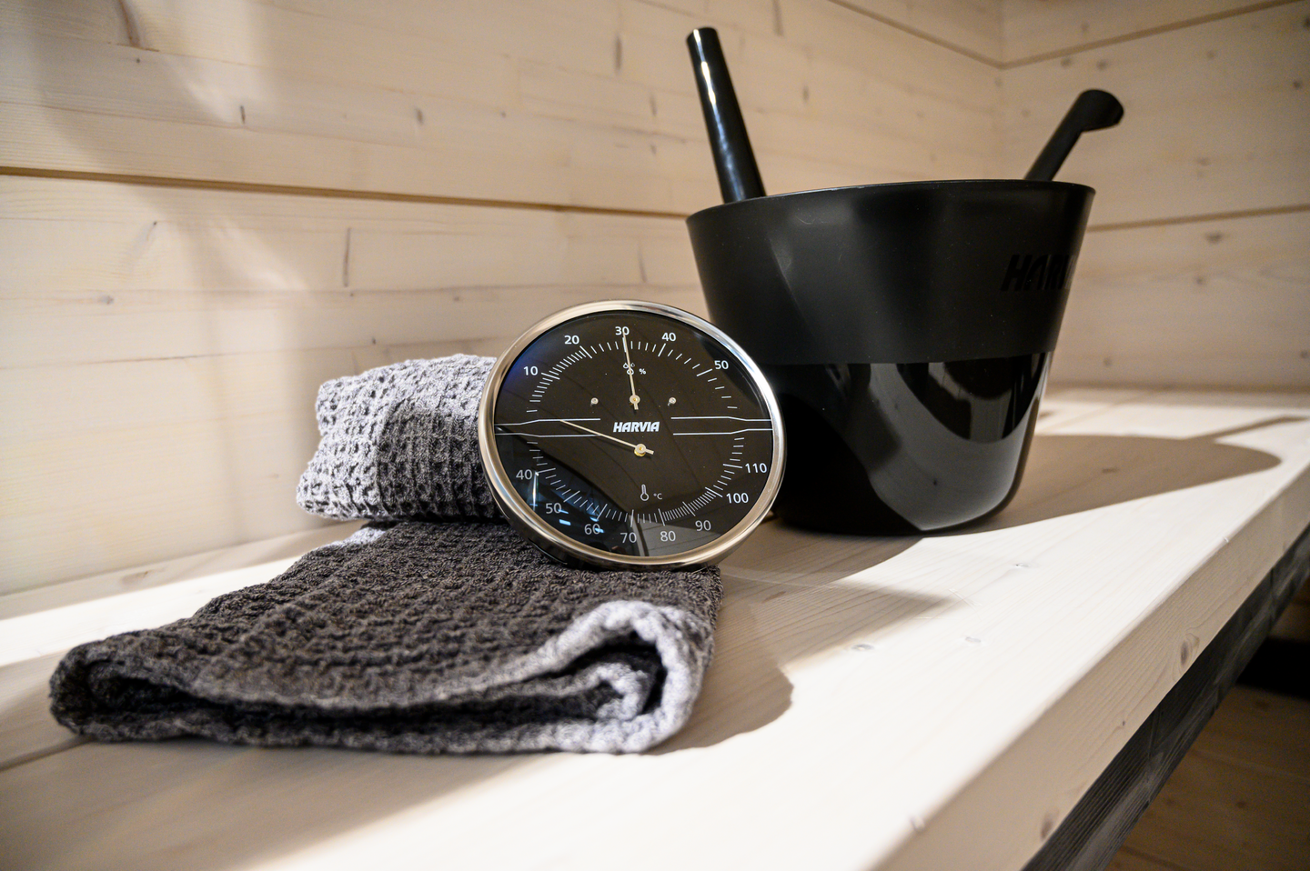 Kiulu ja kauha Harvia Click musta