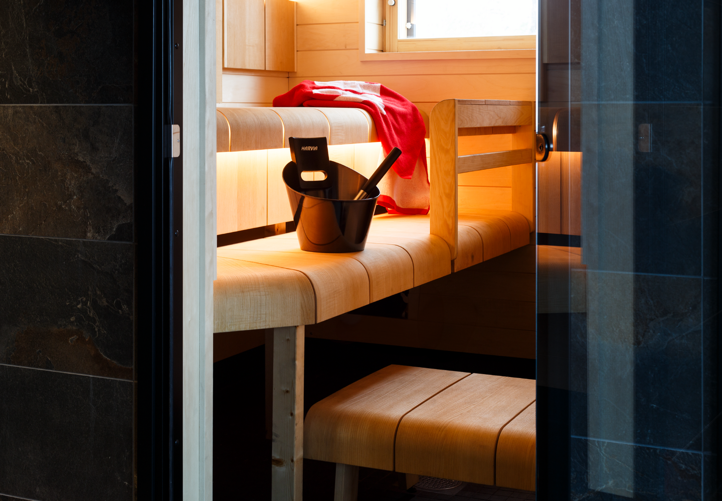 Saunatarvikesetti Harvia SA007 Black Steel