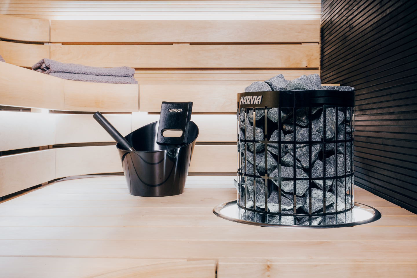 Saunatarvikesetti Harvia SA007 Black Steel
