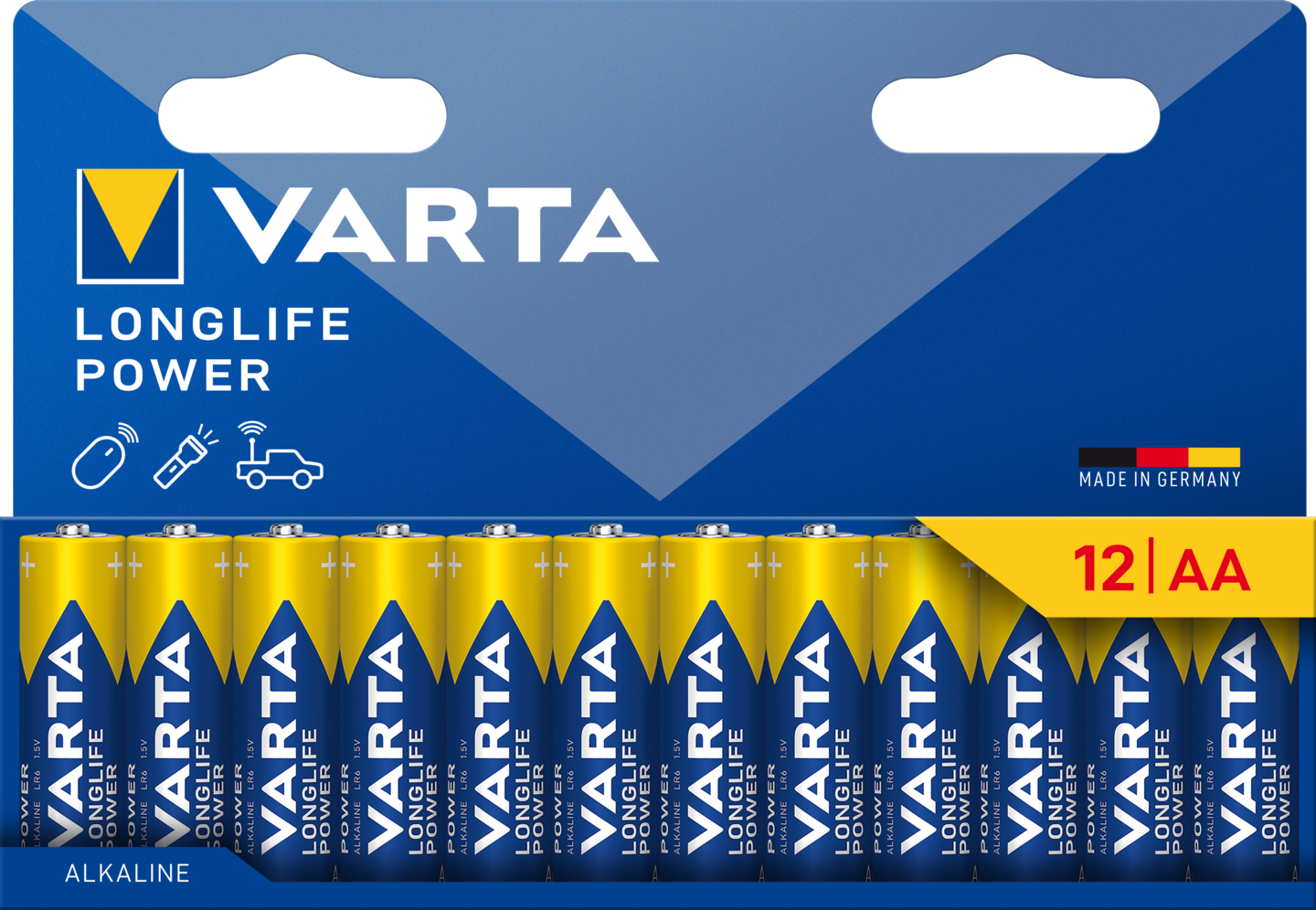 Alkaliparisto VARTA Longlife Power AA 12 kpl