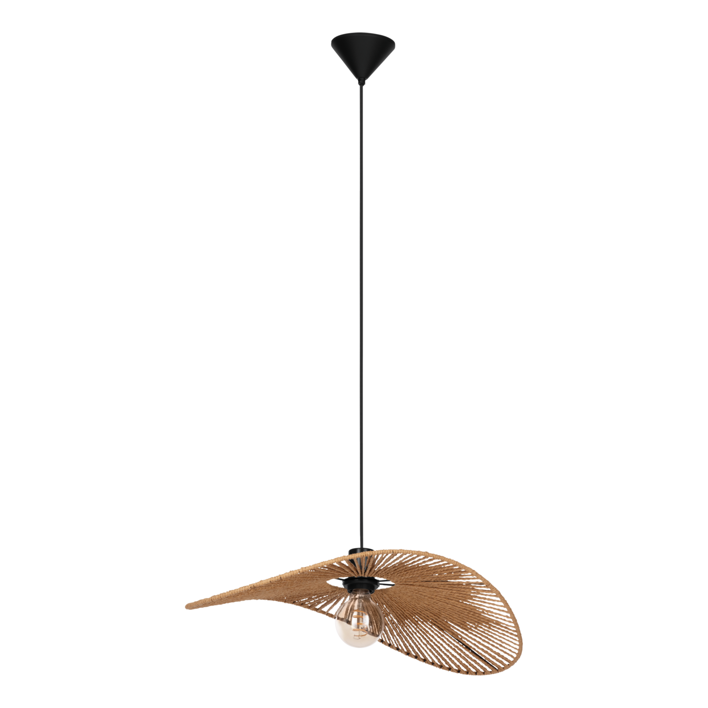 Riippuvalaisin EGLO Siruela E27 maks 42W musta/ruskea