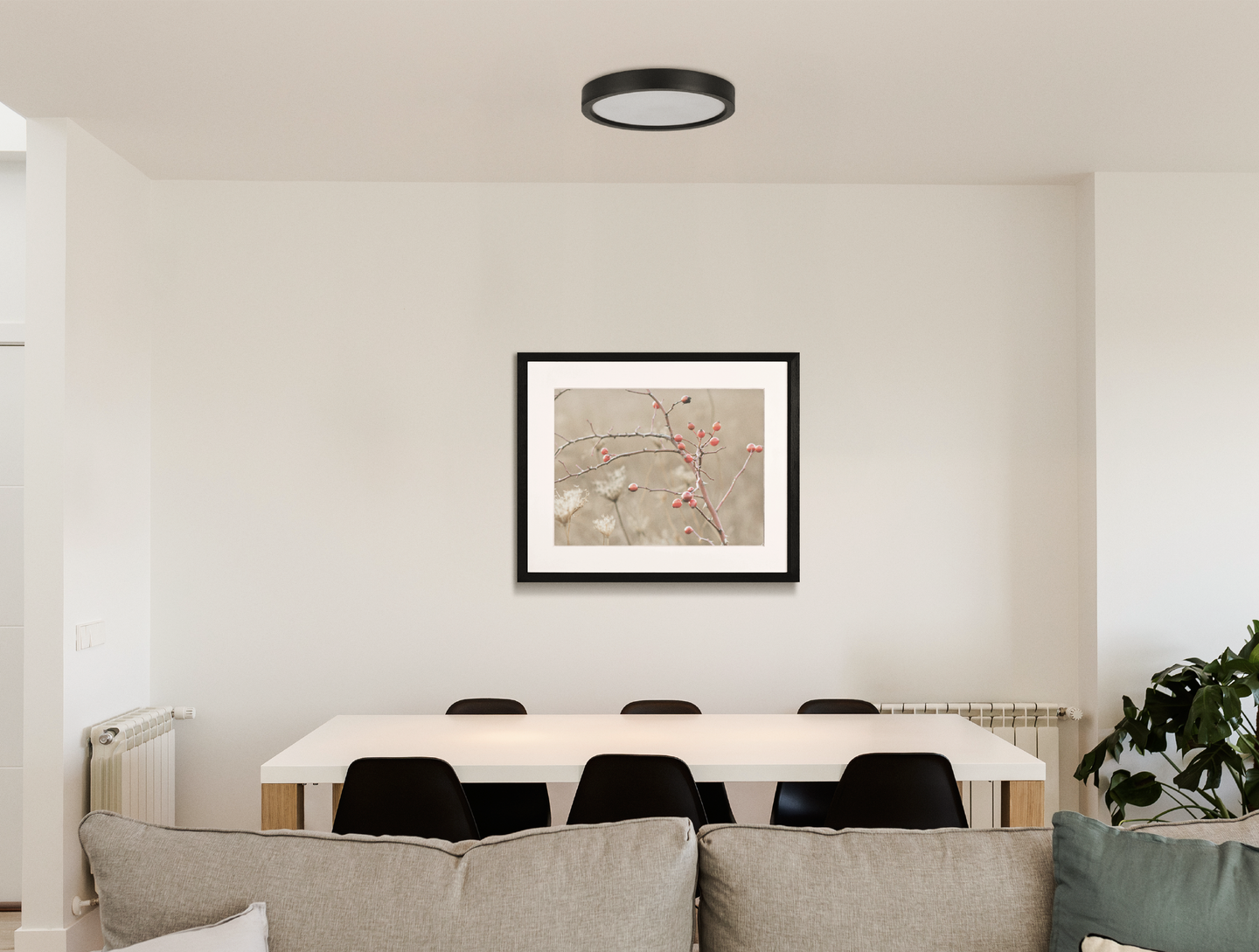 Kattovalaisin EGLO Idun-e 28,5cm 17W led 4000K 2000lm musta