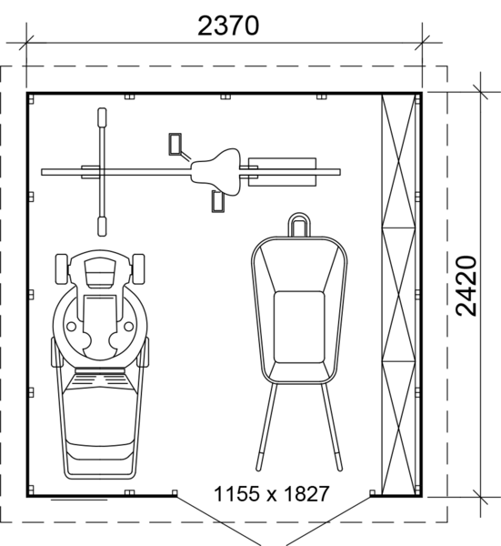 Varasto Goodiy Kalmar 5,7m²
