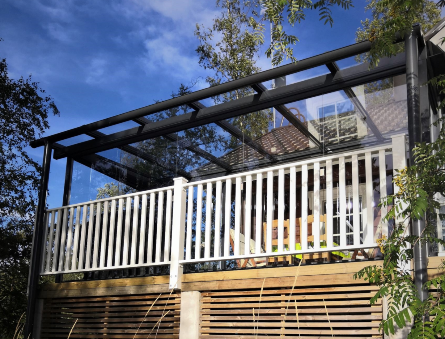 Alumiinikaide-elementti KaideX Paju 1500x950mm Valkoinen