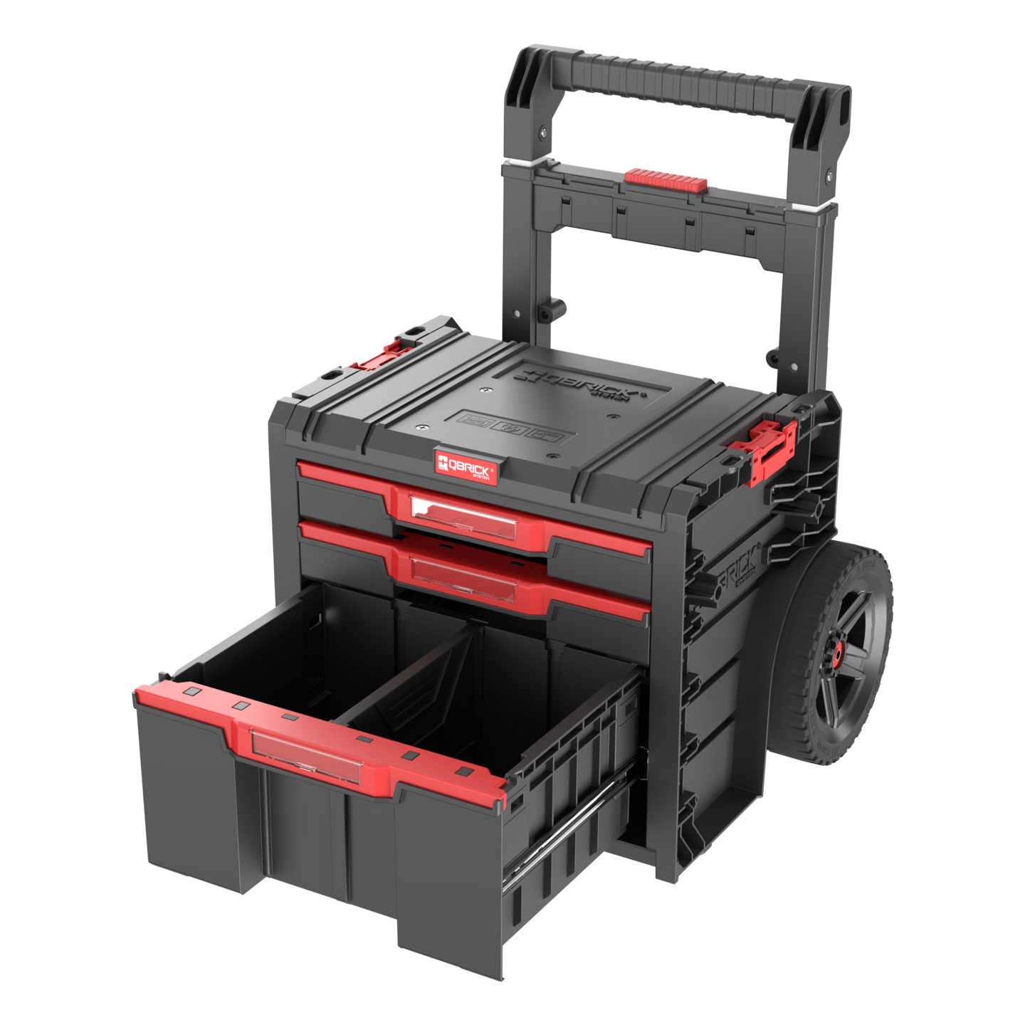 Työkalukärry Patrol Qbrick System PRO Cart 2.0 Plus Drawer 3 siirrettävä