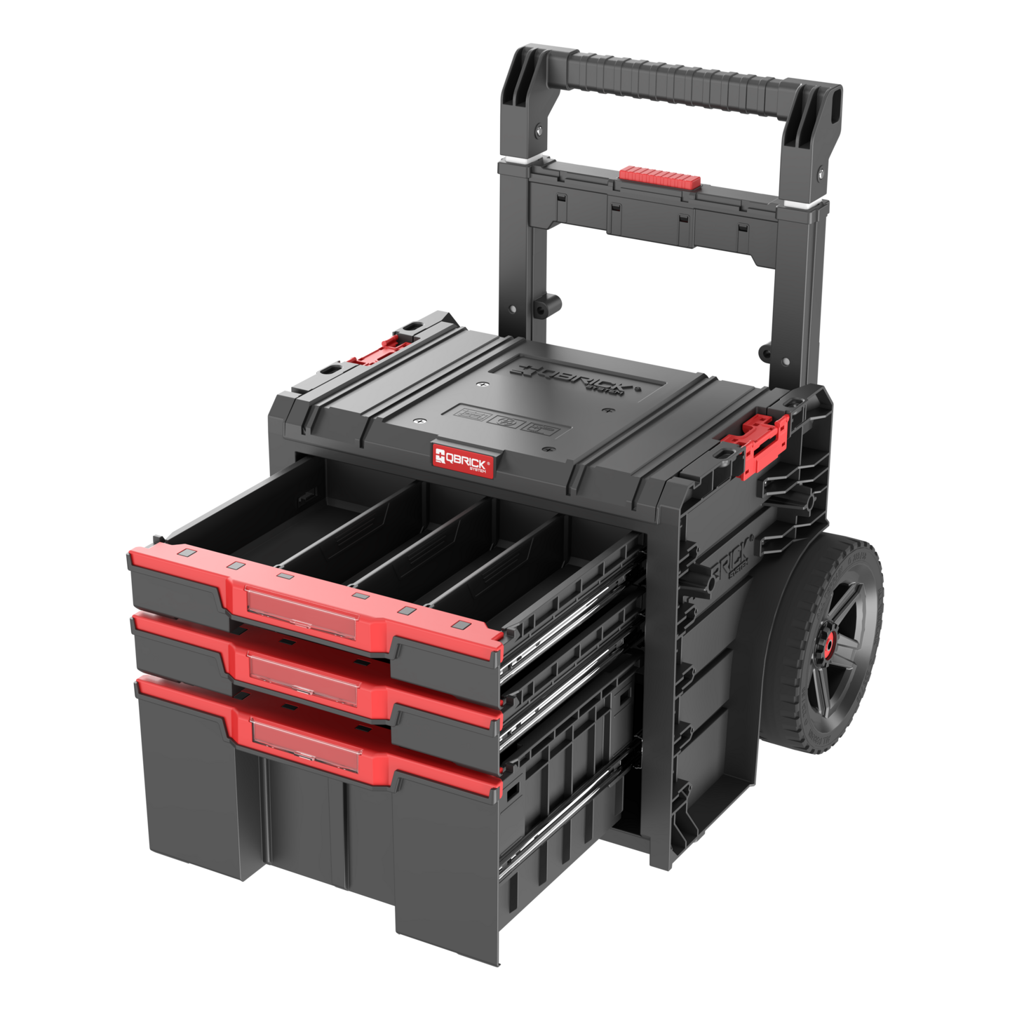 Työkalukärry Patrol Qbrick System PRO Cart 2.0 Plus Drawer 3 siirrettävä