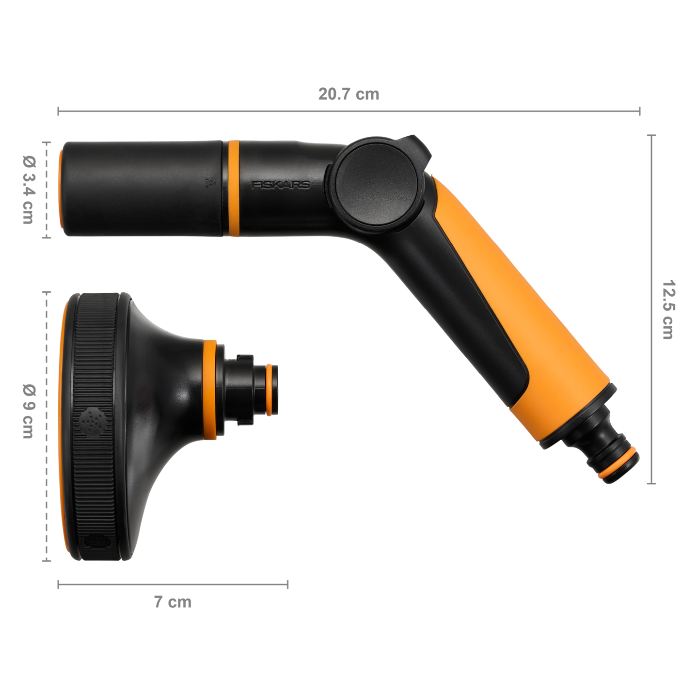 Kastelupistooli + multisuutin Fiskars CF