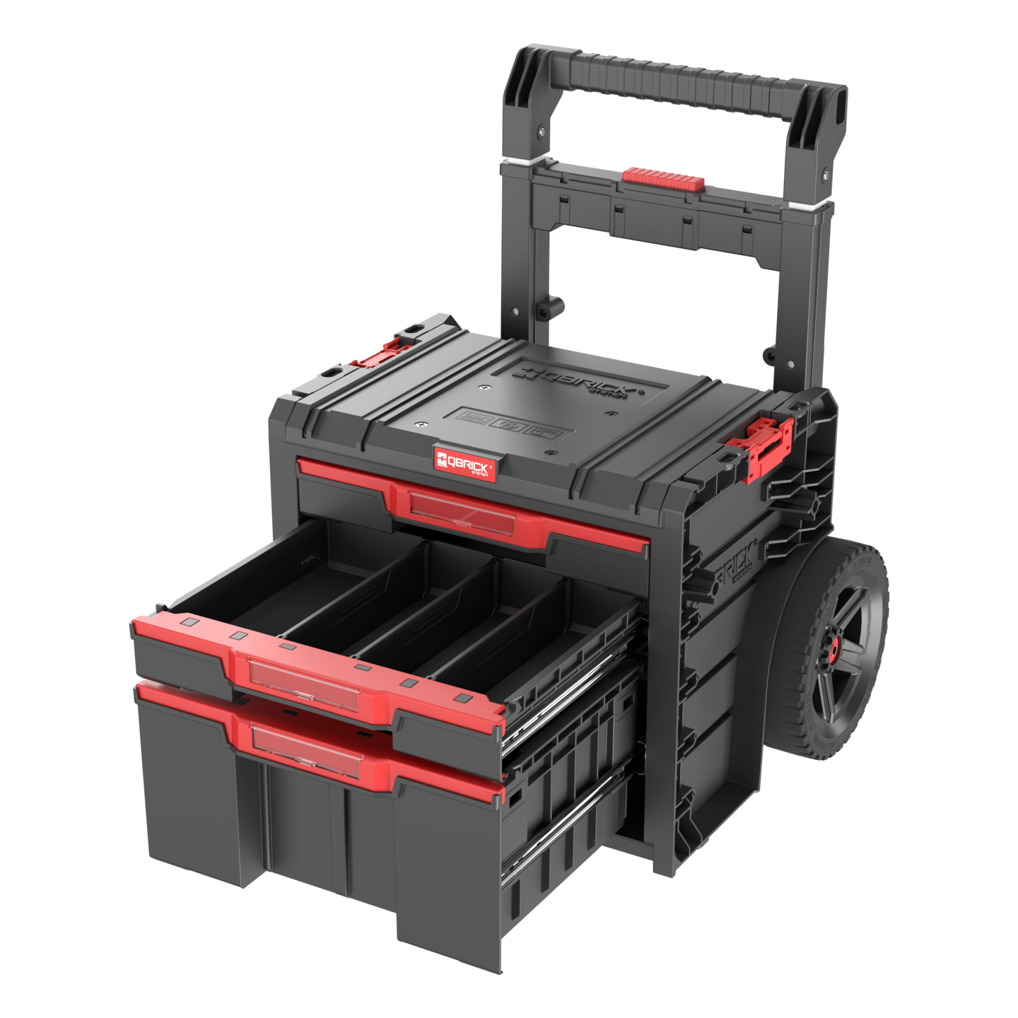 Työkalukärry Patrol Qbrick System PRO Cart 2.0 Plus Drawer 3 siirrettävä
