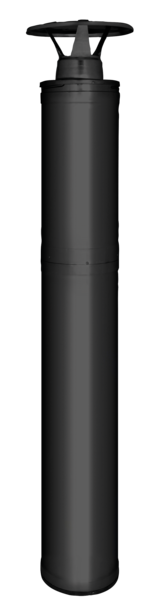 STÅLSKORSTENSPAKET WHP1500M SVART HARVIA ( 2-Kolli )