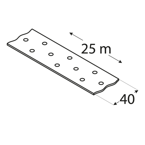 Reikävanne PROF 40x2,0mm 25m