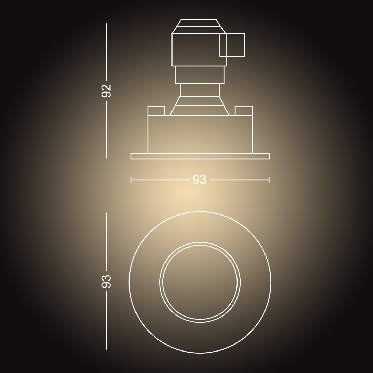 Uppospotti Philips Hue Bathroom Adore 3x4.2 W 1200l 2200-6500K Kromi