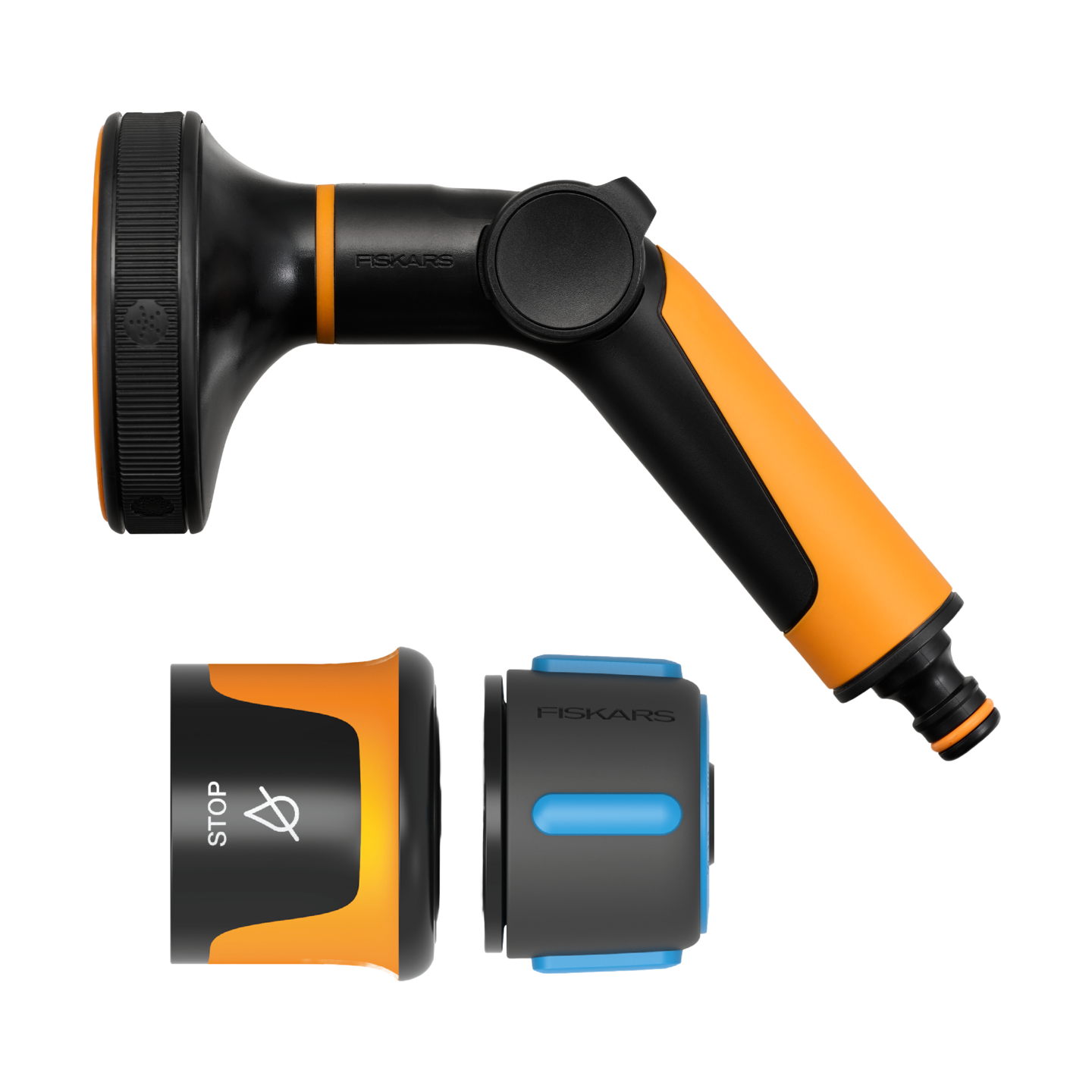 Kastelupistooli Fiskars multi+stop liitin CF 13mm