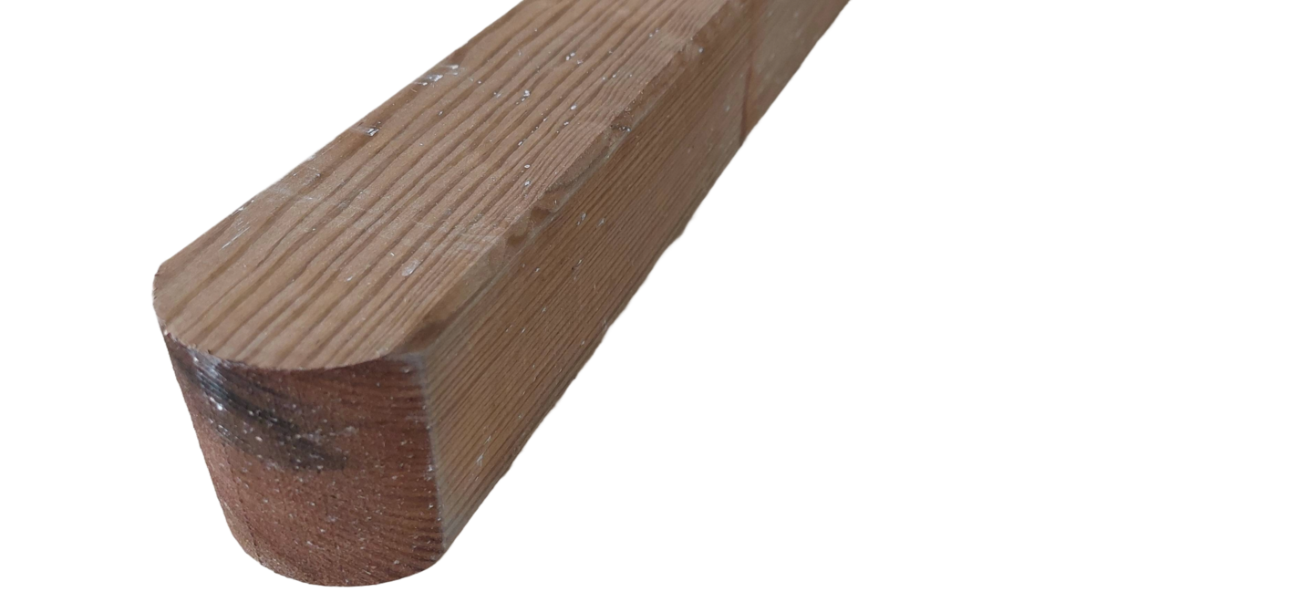 Aitatolppa 70x70x1500mm, ruskea painekyllästetty