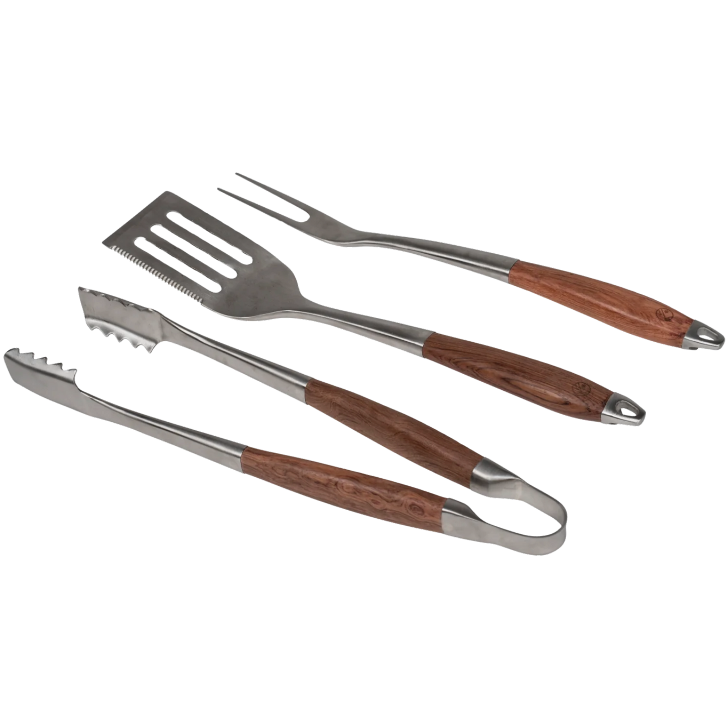 Grillausetti Espegard ruostumatonta terästä , 3-osainen nahkainen suojakotelo