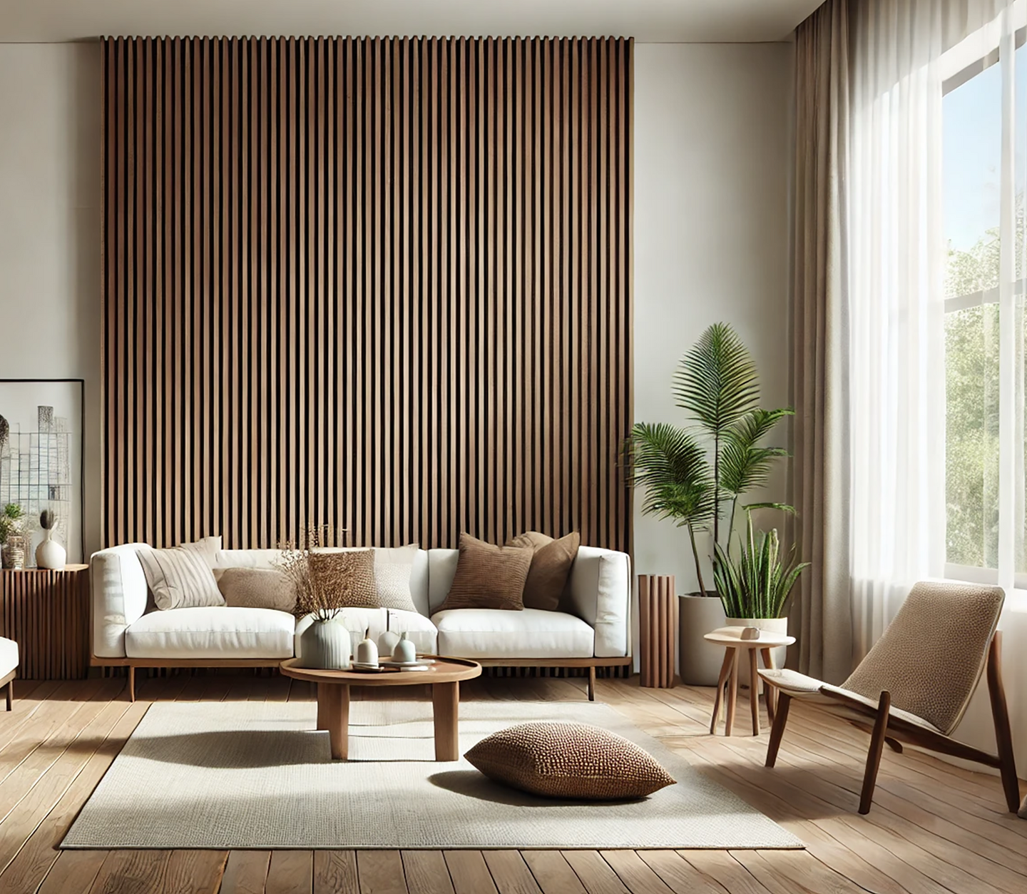 AKUSTIKPANEL 2400X600 LJVALNÖT CELLO 2SKI/PKT 29032400600