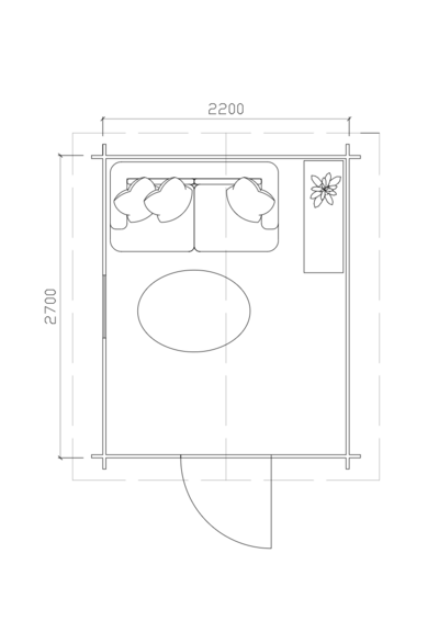 Vierasmaja Lillevilla Marja 5,9m²
