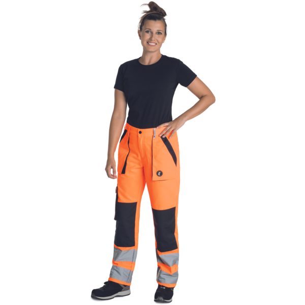 Naisten työhousut Cerva Max Neo HV huomio-oranssi
