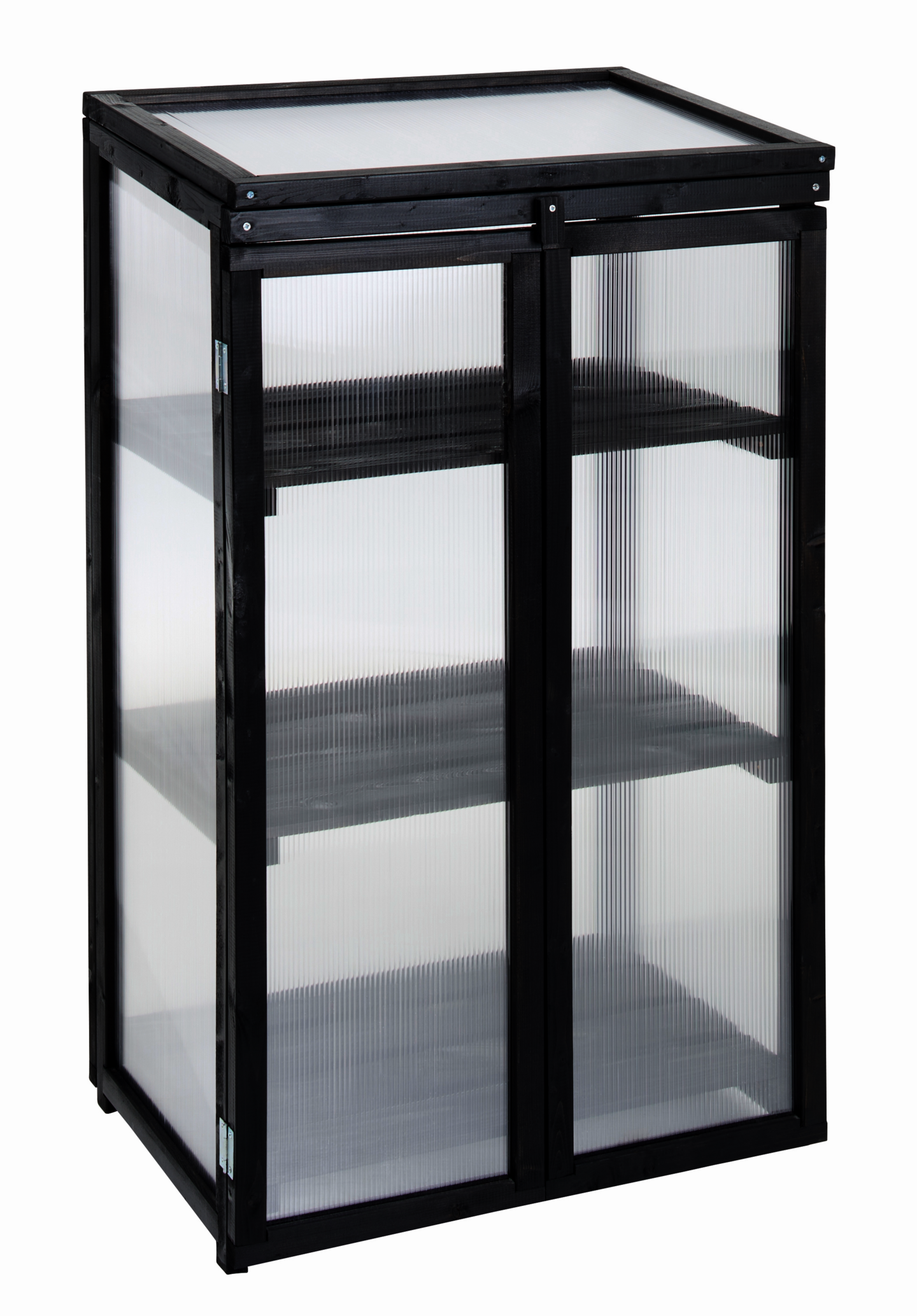 Parvekekasvihuone Cello 122x68cm musta