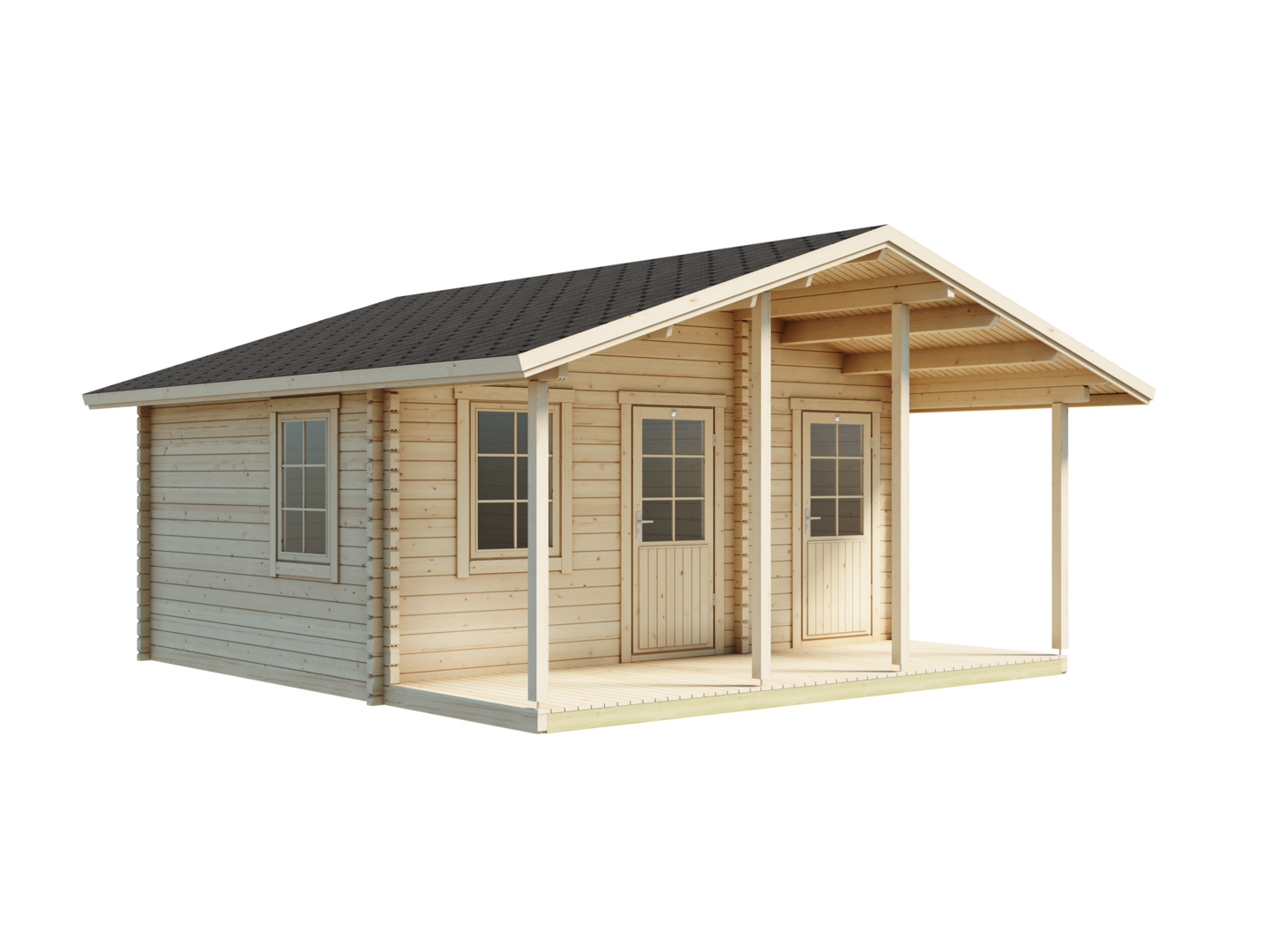 Pihasauna Sotka 20m² + terassi 9m²