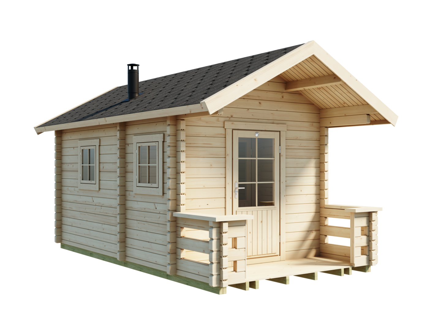 Pihasauna Tiira 10m² + terassi 2,3m²