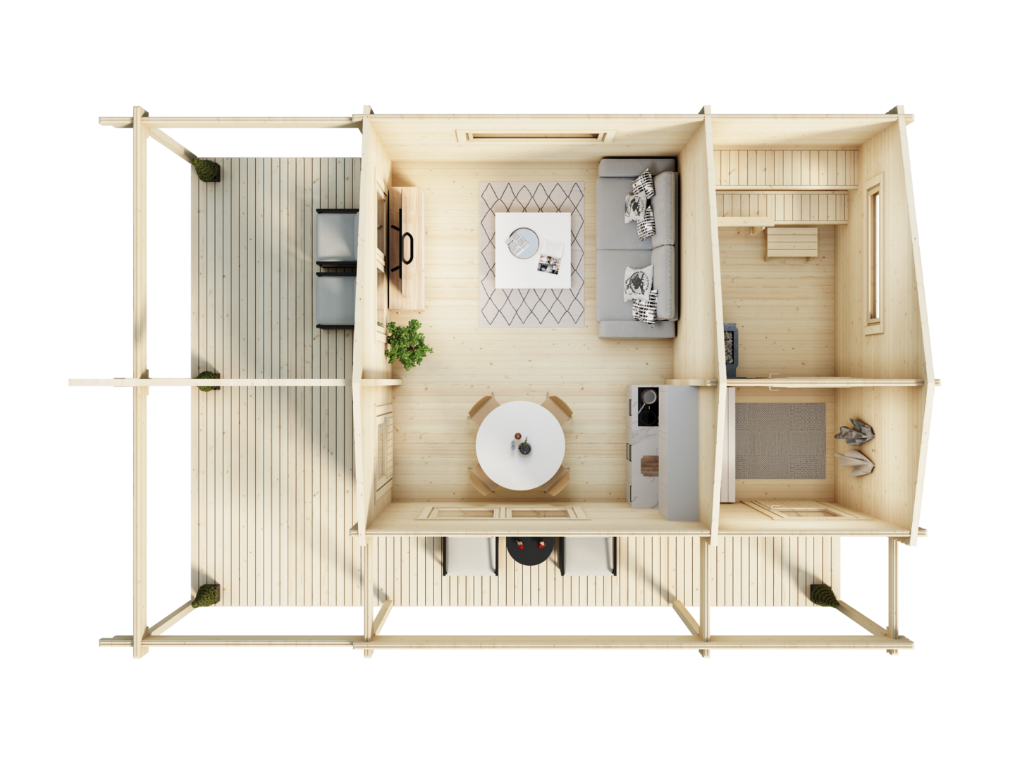 Mökki Metsähanhi 26m² + terassi 22m²