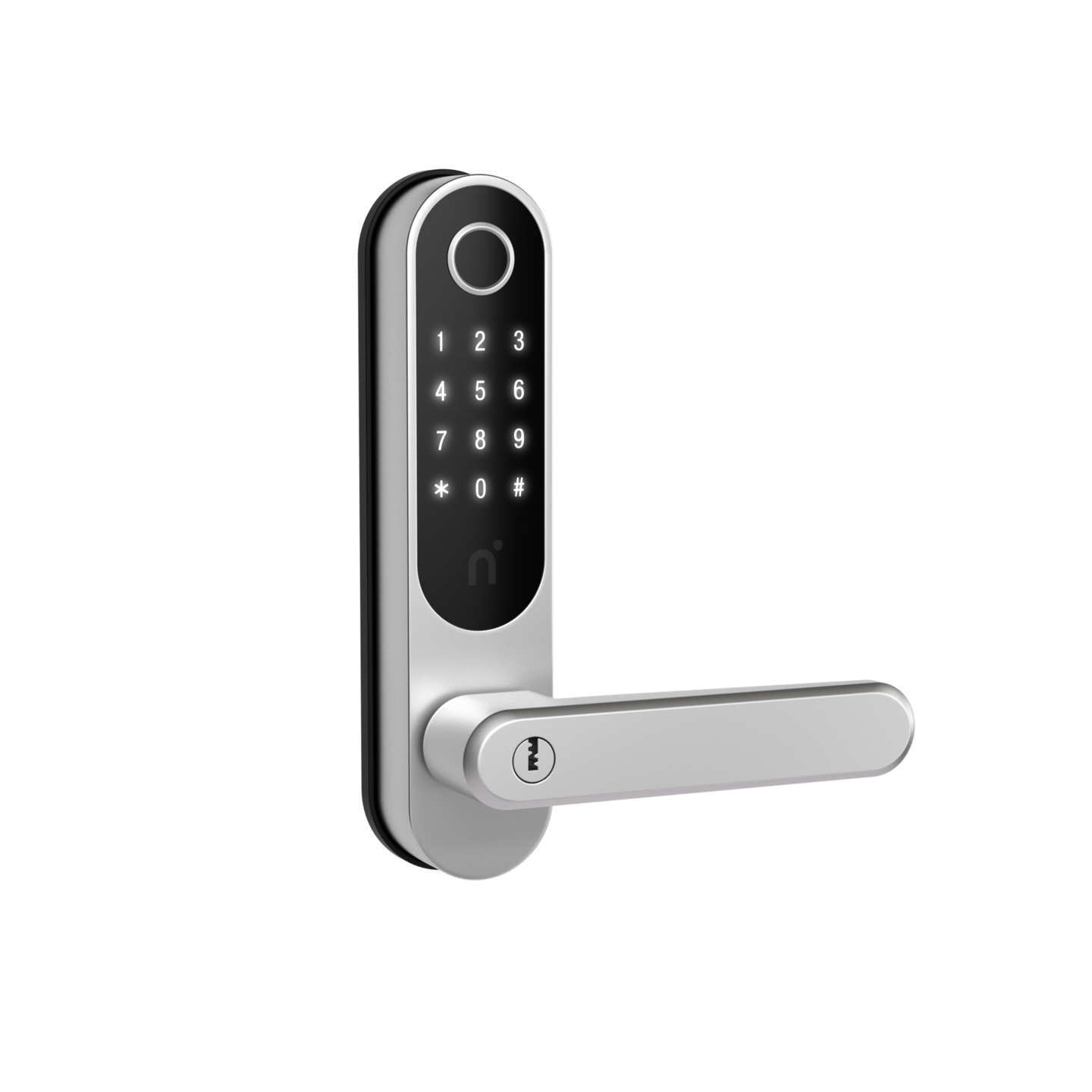 KODLÅS NIMLY TOUCH PRO TOUCHKNAPPAR RFID FINGERAVTRYCK SILVER