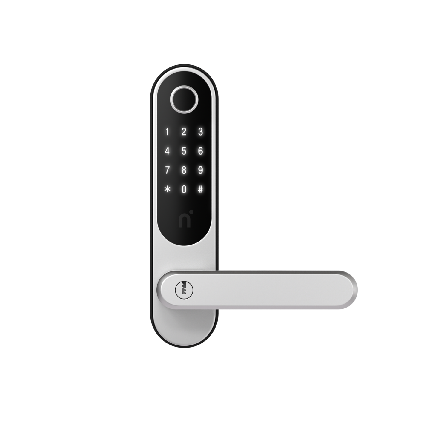 KODLÅS NIMLY TOUCH PRO TOUCHKNAPPAR RFID FINGERAVTRYCK SILVER