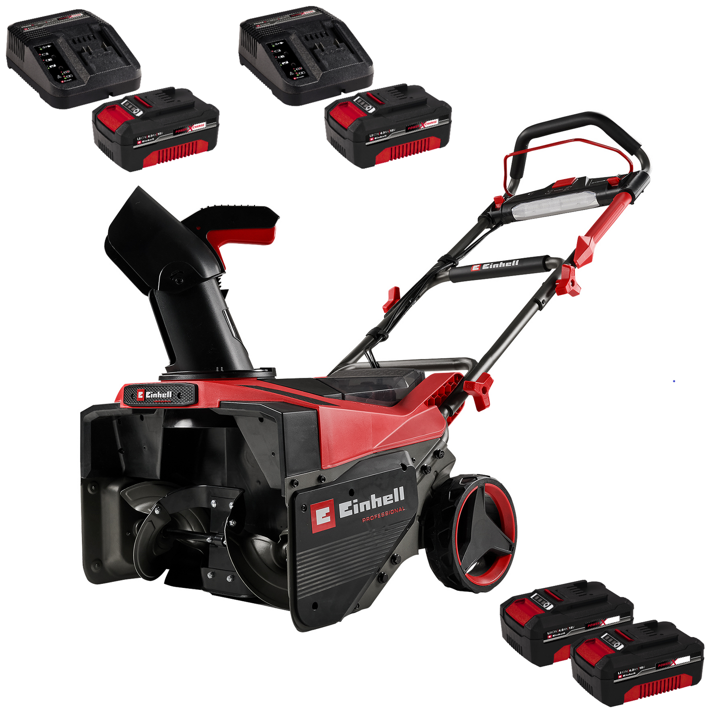 Akkulumilinko Einhell PXC GP-ST 36/53 2x18V Li E BL + 4 x 4,0 Ah + 2 laturia