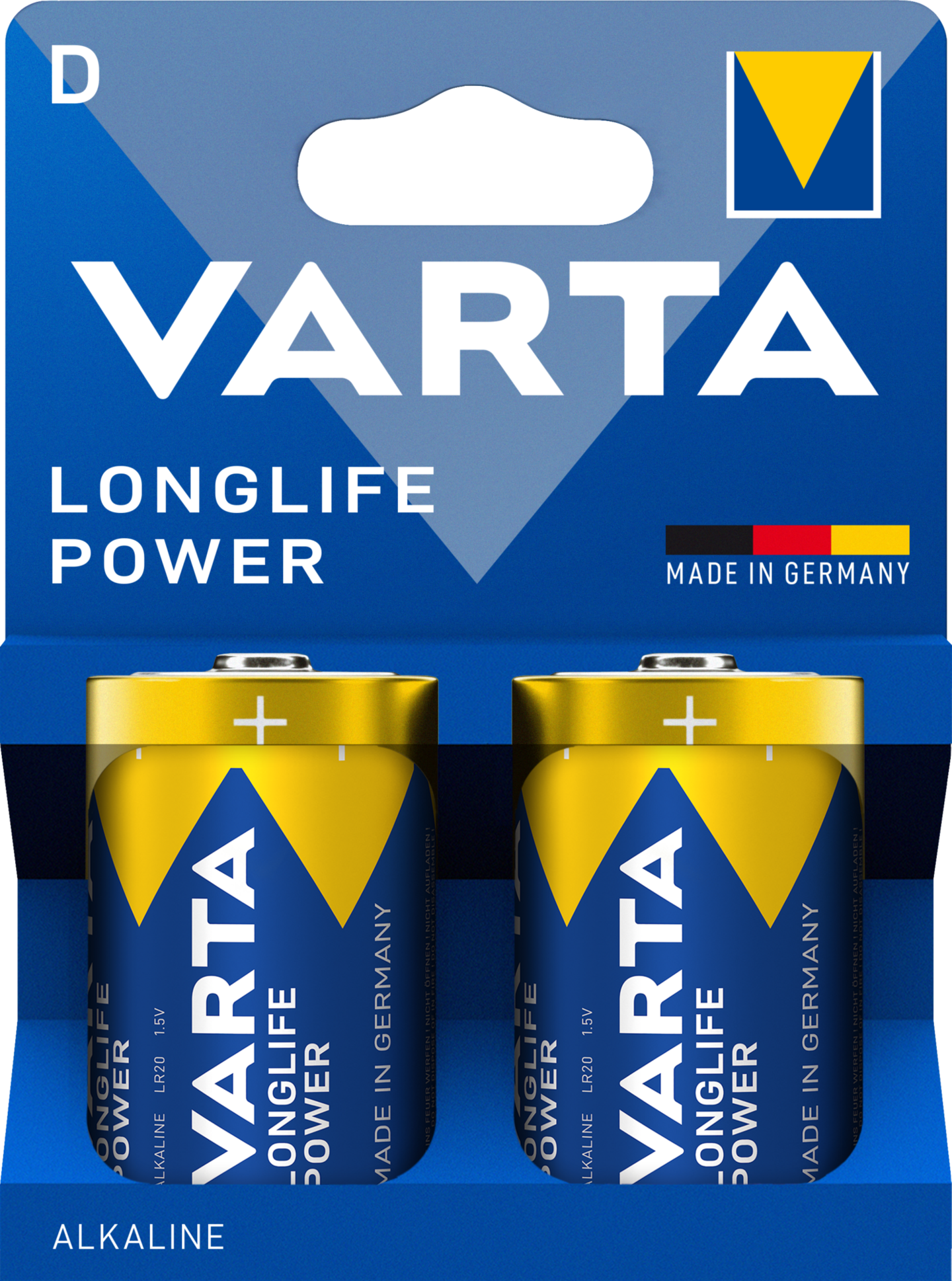 BATTERI VARTA LONGLIFE POWER D 2-PACK