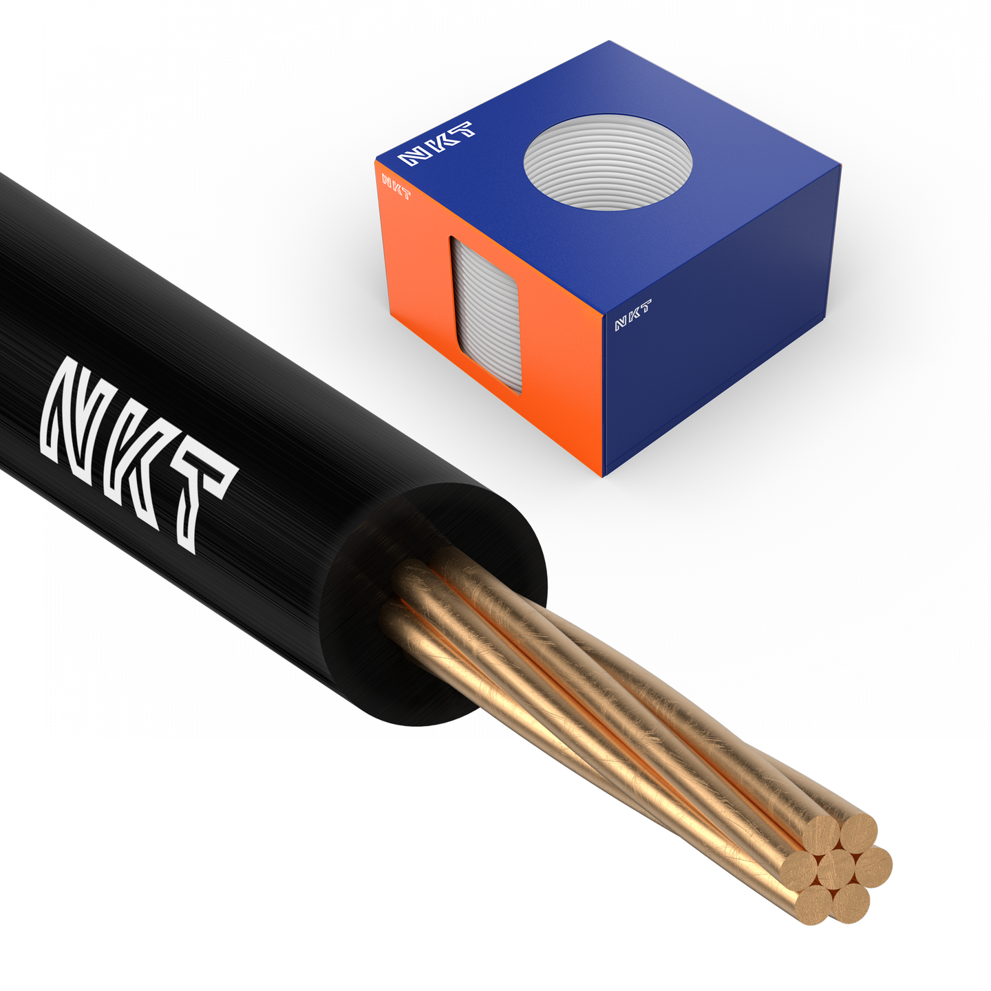 INSTALLATIONSKABEL NKT 2,5 SVART FQ XTRA DCA R100