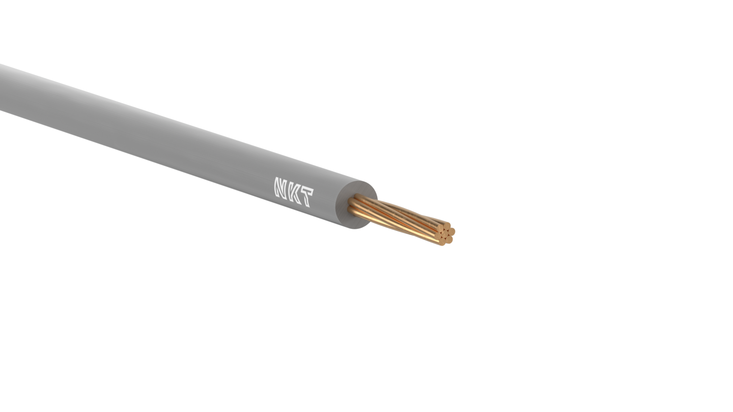 INSTALLATIONSKABEL NKT 2,5 GRÅ FQ XTRA DCA R100