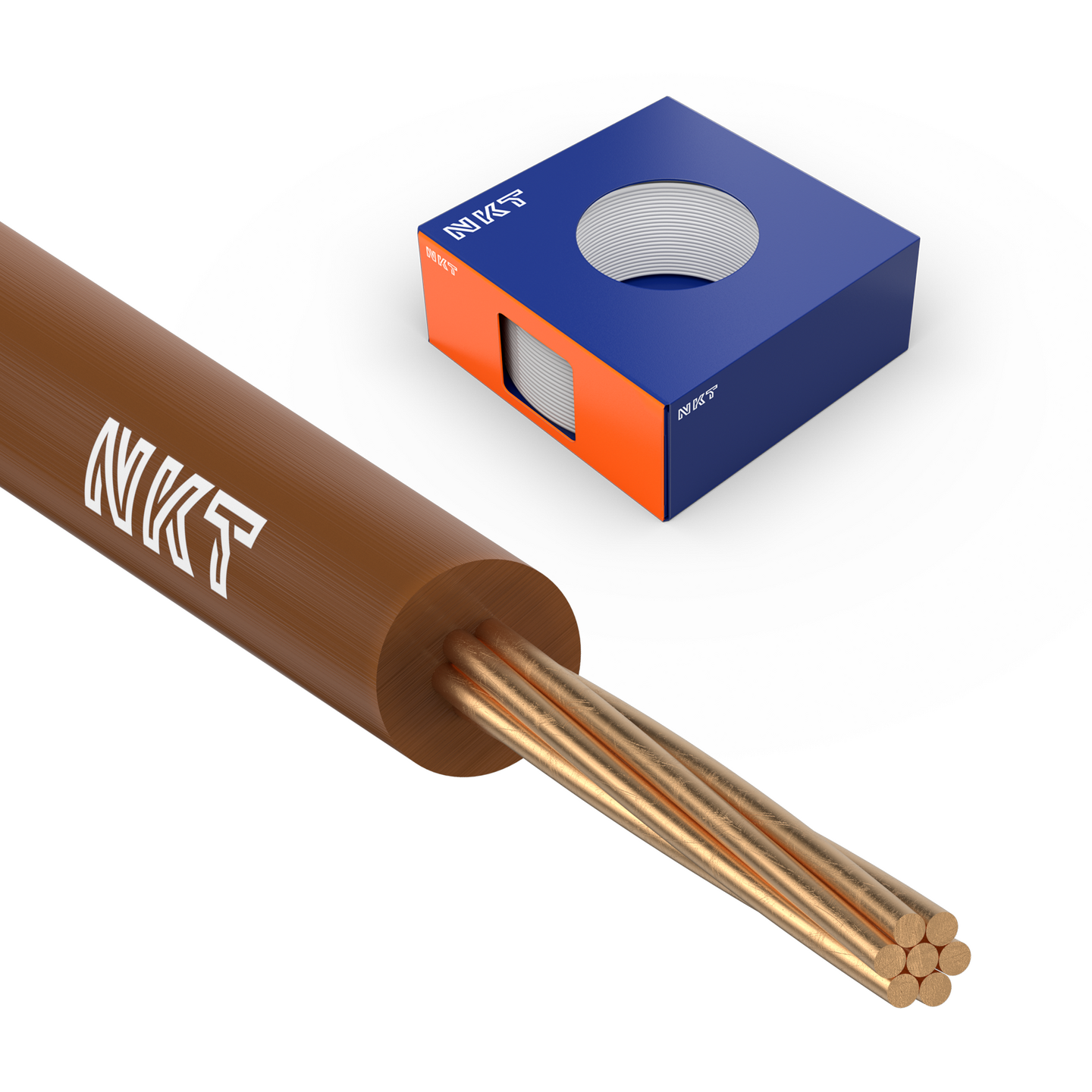 INSTALLATIONSKABEL NKT 1,5 BRUN FQ XTRA DCA R100